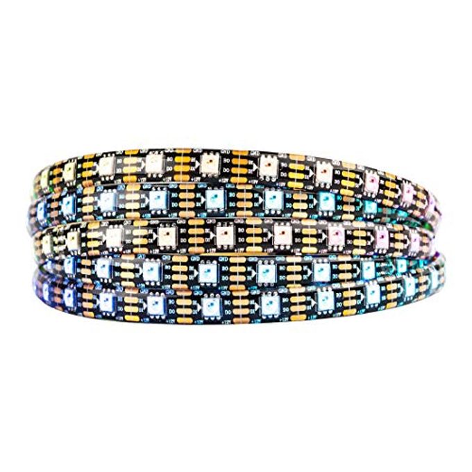 BTF-LIGHTING WS2815 (Upgraded WS2812B) 16.4ft 300 Pixels Magic Dream Color Individually Addressable RGB LED Flexible Strip Light 5050 SMD Dual Signal IP65 Silicone Coating Waterproof DC12V Black PCB - Image 4