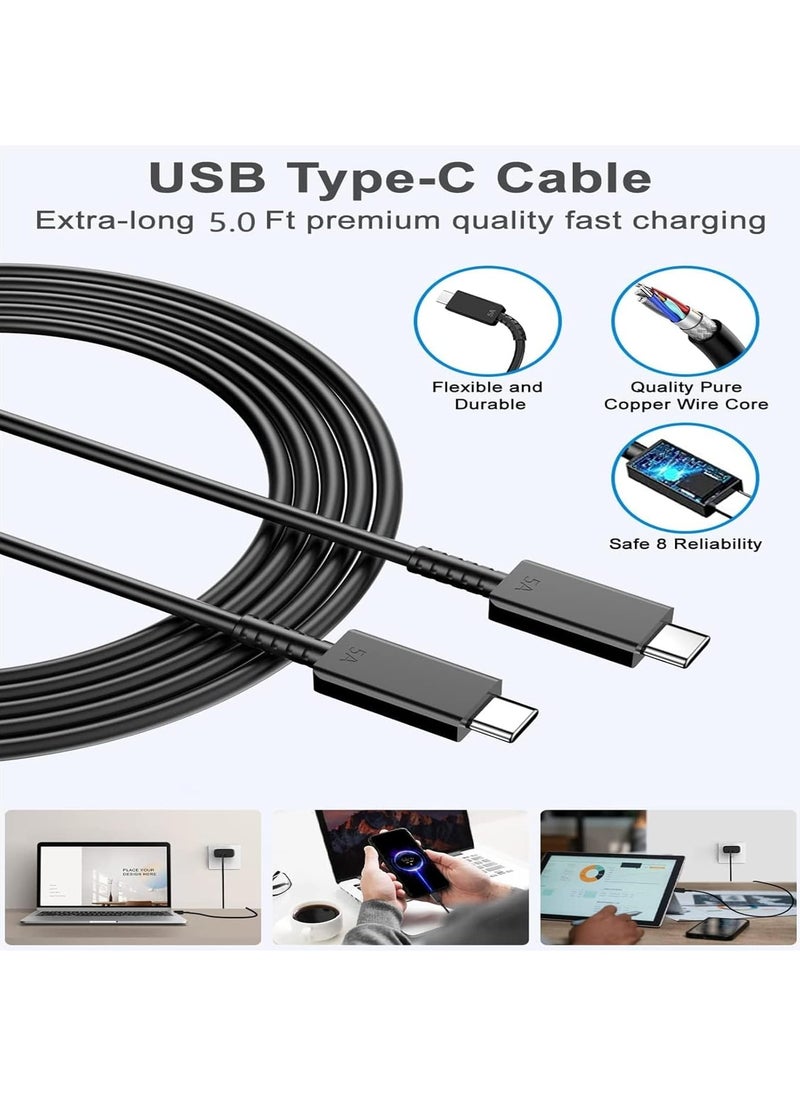 PROMASS 45W Fast Charger for Samsung Galaxy S23, S23+, S22, S22Ultra, S22+, S21, S20, A32, A33, A53, A73, USB C Super Fast Charger Plug with 1 m Type C Charging Cable  - Image 4
