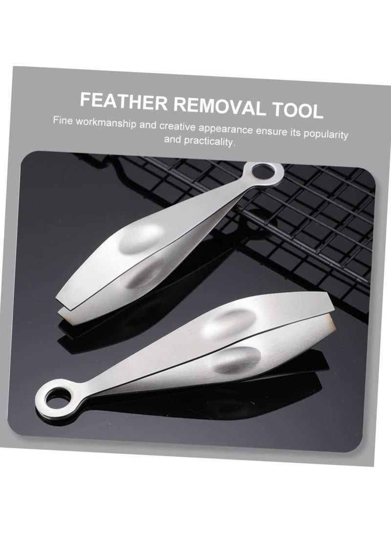 KASTWAVE 2 Pack Fish Bone Tweezers, Stainless Steel Fishbone Clip Tools Flat and Slant Tweezers Pliers Remover Tool Kitchen Tweezers Seafood Tool - Image 4