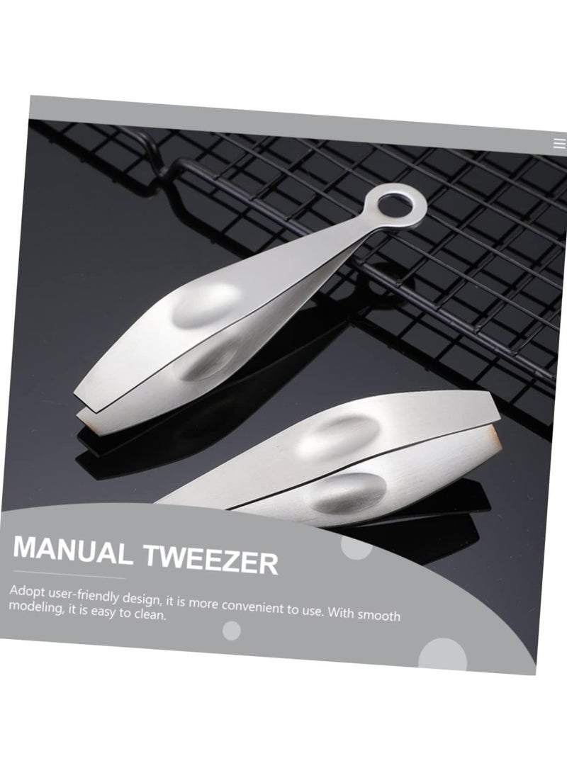 KASTWAVE 2 Pack Fish Bone Tweezers, Stainless Steel Fishbone Clip Tools Flat and Slant Tweezers Pliers Remover Tool Kitchen Tweezers Seafood Tool - Image 5