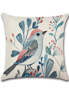 Pillowcase Cushion Cover Square Pillowcase Floral Bird Cotton Linen Tape Invisible Zipper Pillowcase Upholstery Sofa for Bedroom Sofa Terrace Office (Set of 4, 18 x 18 in/45 x 45 cm) - pzsku/ZB44558A541DA71BD8CB7Z/45/_/1664176179/8d7efac3-27b6-4942-9ef1-2f2bac11e50e