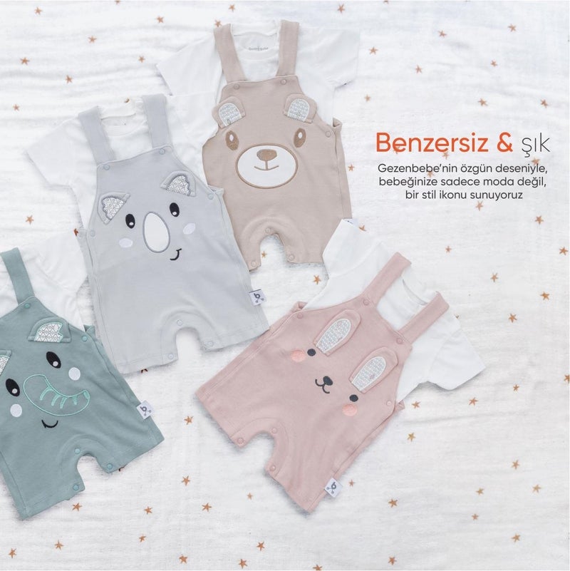 Gezenbebe Hero Short Sleeve Baby T-Shirt & Embroidered Swimsuit Set Koala  - Image 2