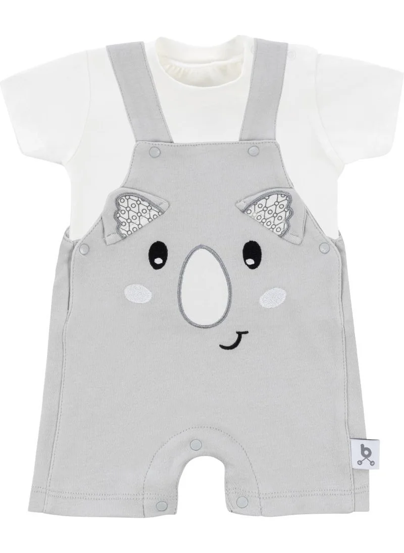 طفل يمشي Hero Short Sleeve Baby T-Shirt & Embroidered Swimsuit Set Koala