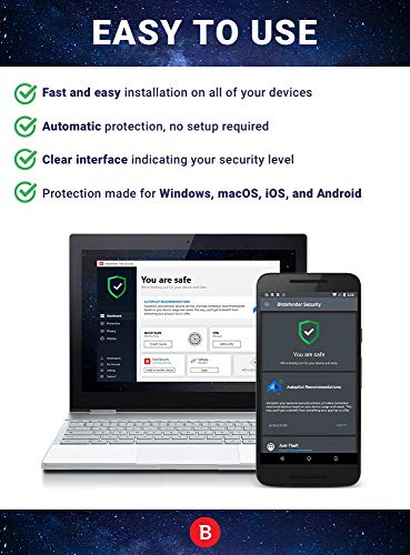 Bitdefender Total Security 2025 – Complete Antivirus and Internet Security Suite – 5 Devices | 1 Year Subscription | PC/Mac | Activation Code by Mail - Image 4