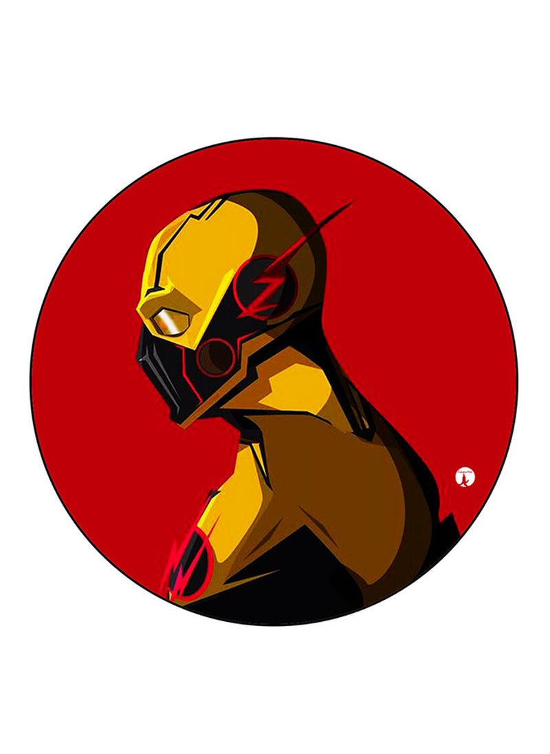 RKN The Flash Printed Mouse Pad Round  Multicolour 