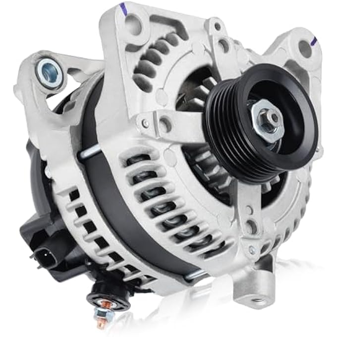 Farrme 11295 Car Alternator 12V 160 Amp, 6-Groove Pulley Fit for Dodge Grand Caravan, Town & Country, Voyager, Wrangler, Routan V6 3.3L 3.8L Automotive Replacement Alternators 11243, 4801304AA - Image 1