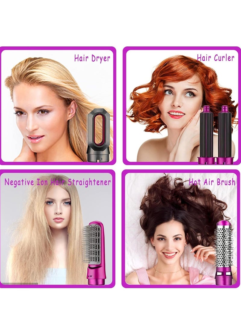 ELTRAZONE 5 In 1 Multifuctional Hair Styling Tool Kit Curler, Straightener Curling Iron Hair Dryer Hot Brush - Image 4