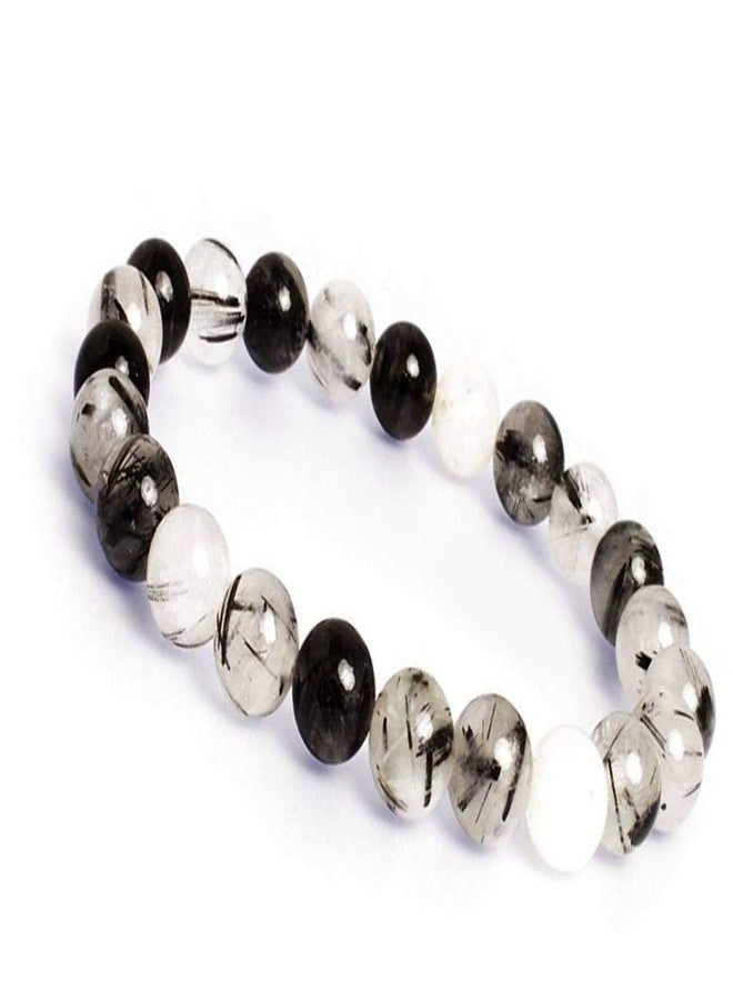 Astroghar Natural Rutilated Rutile Quartz Stretch Power Bracelet for Men and Women - Image 2