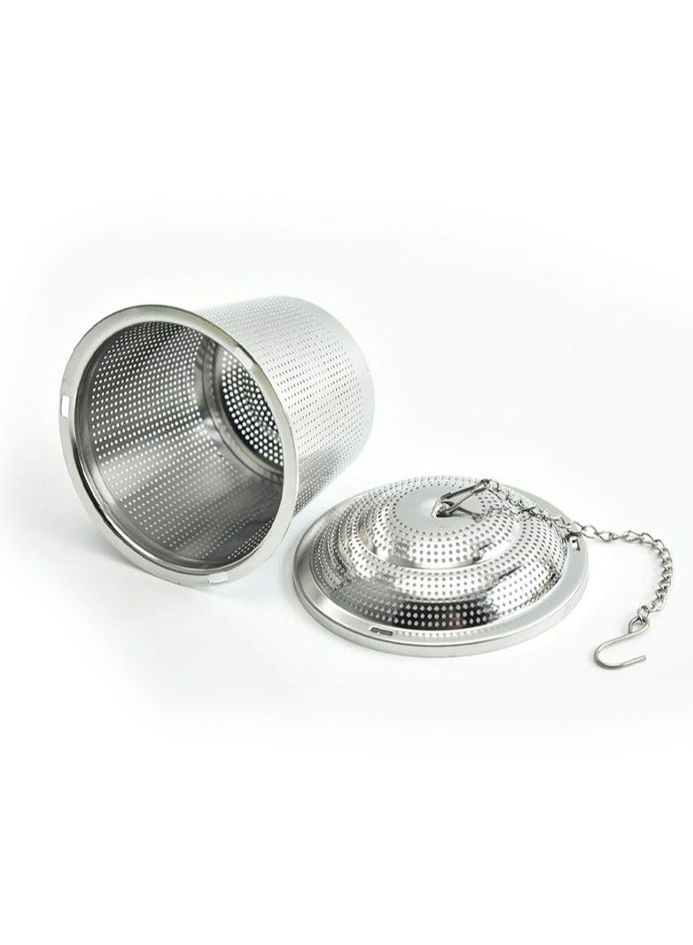 Tealand Durable Infuser Basket Stainless Steel Silver-Coloured Platinized Perfect Size Suitable To Any Teapot Mugs Cups To Steep Green Black Herbal Oolong Loose Leaf Tea 6.5x6cm - Image 2