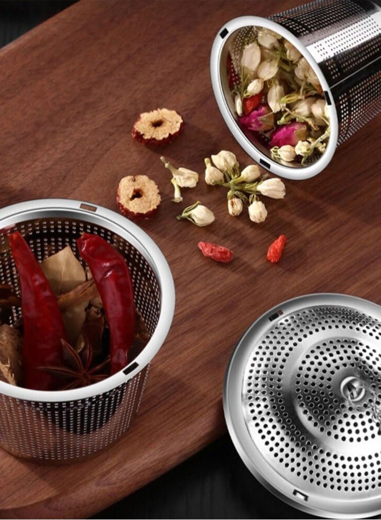 Tealand Durable Infuser Basket Stainless Steel Silver-Coloured Platinized Perfect Size Suitable To Any Teapot Mugs Cups To Steep Green Black Herbal Oolong Loose Leaf Tea 6.5x6cm - Image 3