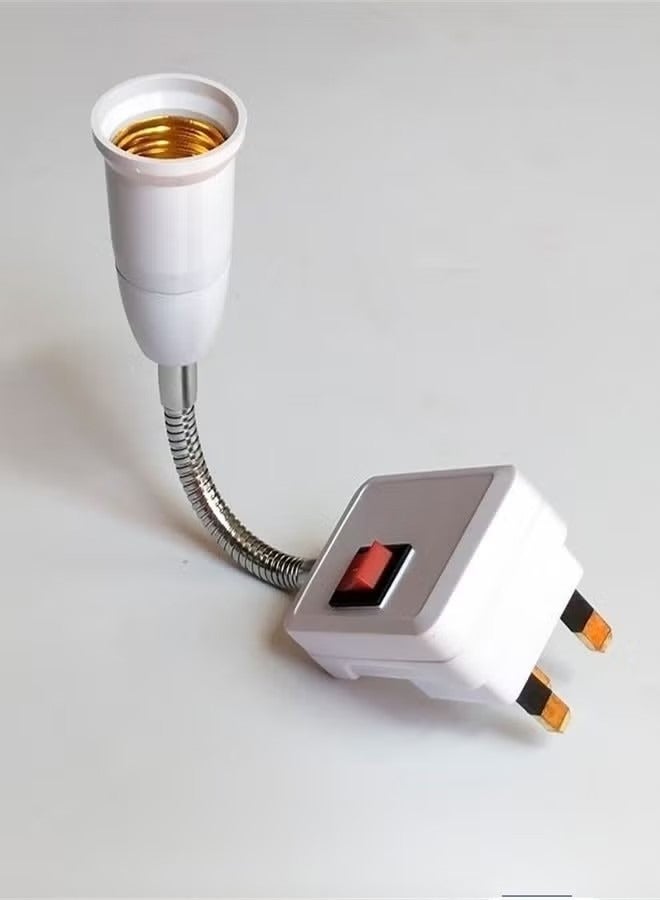 Plug Universal Extension Lamp Holder Night Light E27 Screw Port Light Socket Plug Adapter Goose Neck Outlet Socket Adapter Light Bulb Lamp Socket Screw Type Bulb Holder with Cable Flexible Wire - Image 2