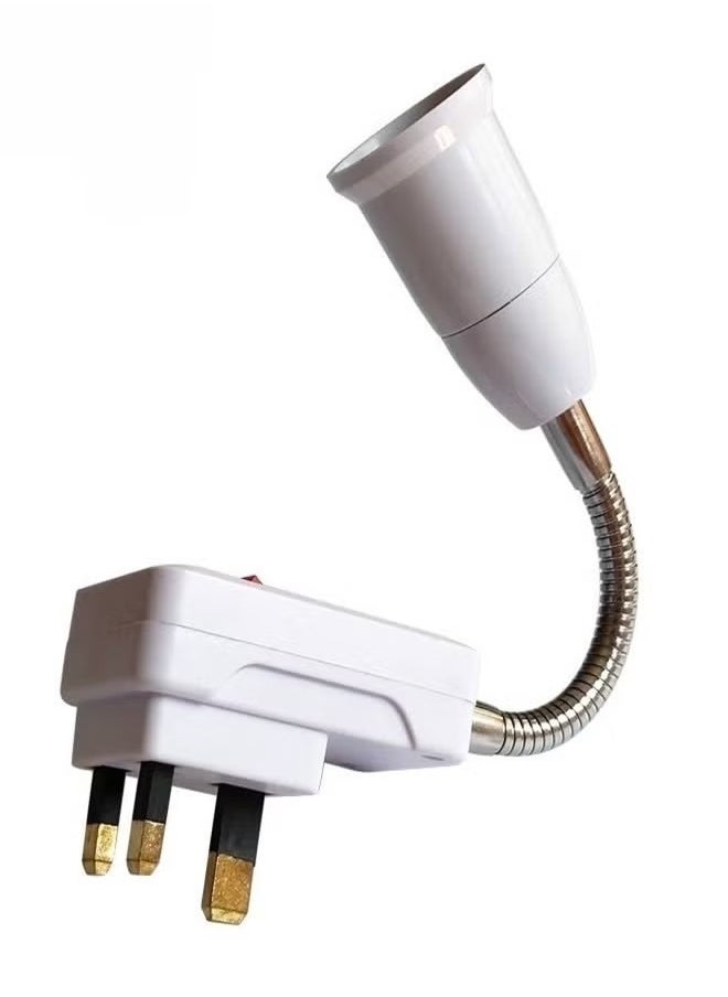 Generic - Plug Universal Extension Lamp Holder Night Light E27 Screw Port Light Socket Plug Adapter Goose Neck Outlet Socket Adapter Light Bulb Lamp Socket Screw Type Bulb Holder with Cable Flexible Wire - Image 1