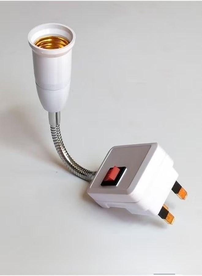 Generic - Plug Universal Extension Lamp Holder Night Light E27 Screw Port Light Socket Plug Adapter Goose Neck Outlet Socket Adapter Light Bulb Lamp Socket Screw Type Bulb Holder with Cable Flexible Wire - Image 1