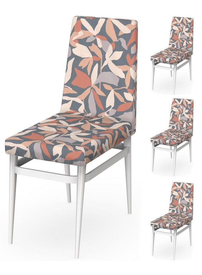 MY ARMOR Polyester Elastic Stretch Fit Dining Chair Seat Cover, Removable, Washable, Hypoallergenic, Slipcover, Best for, Pack of 4 (Abstract Pattern) - Image 1