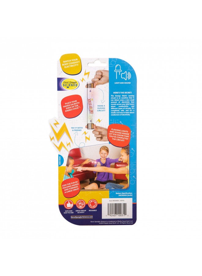 Steve Spangler Science Steve Spangler Science Energy Stick Fun Science Kits for Kids to Learn About Conductors of Electricity, Safe, Hands-On STEM Learning Toy, Independent or Group Activity for Classrooms or Home  - Image 2