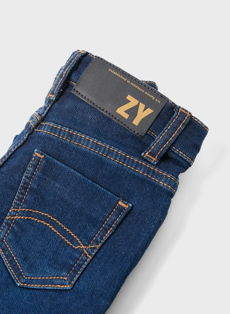 Zippy Infant Dark Wash Denim Shorts
