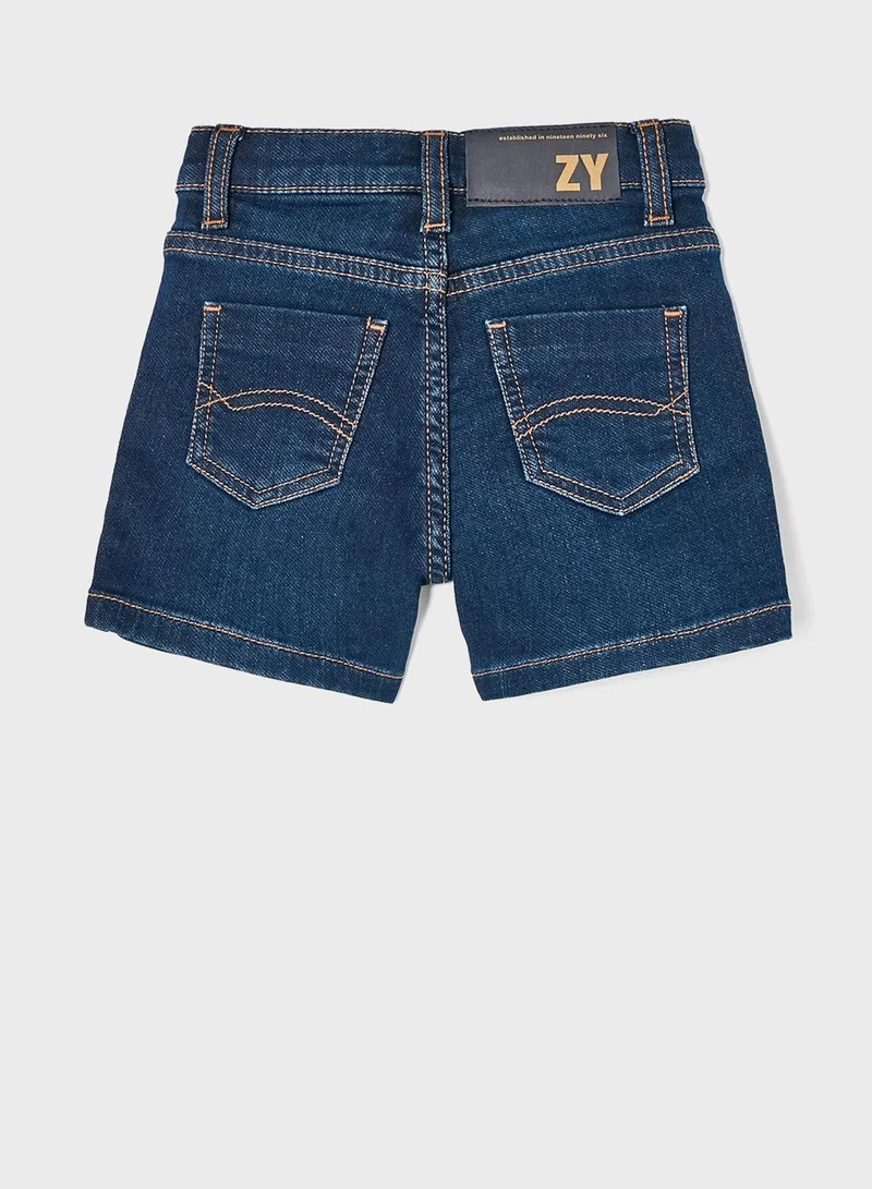 Zippy Infant Dark Wash Denim Shorts