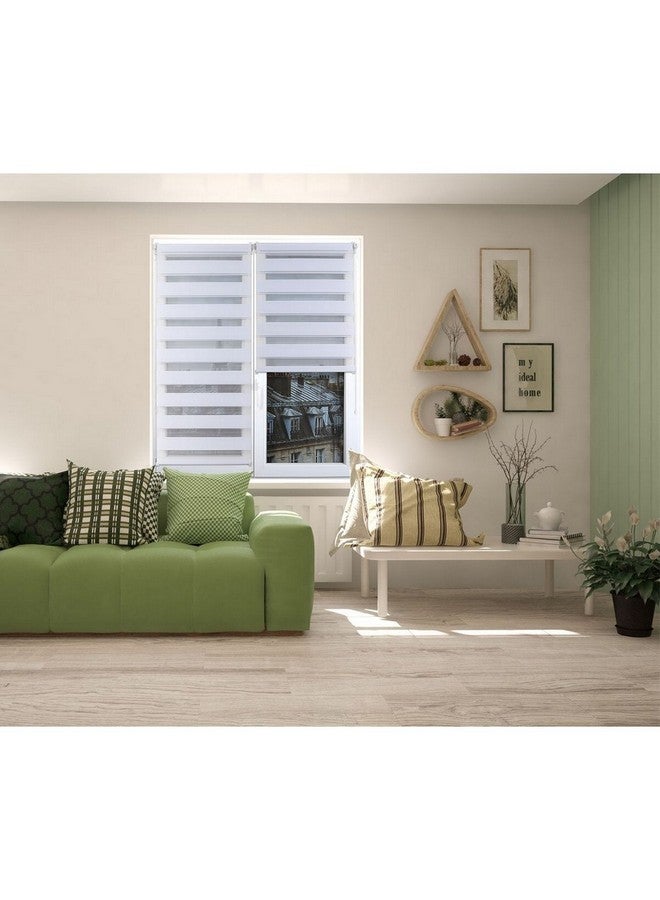 LUANCE Zebra Day-Night Roller Blinds White 150 x 180 cm 350215018001 - Image 4