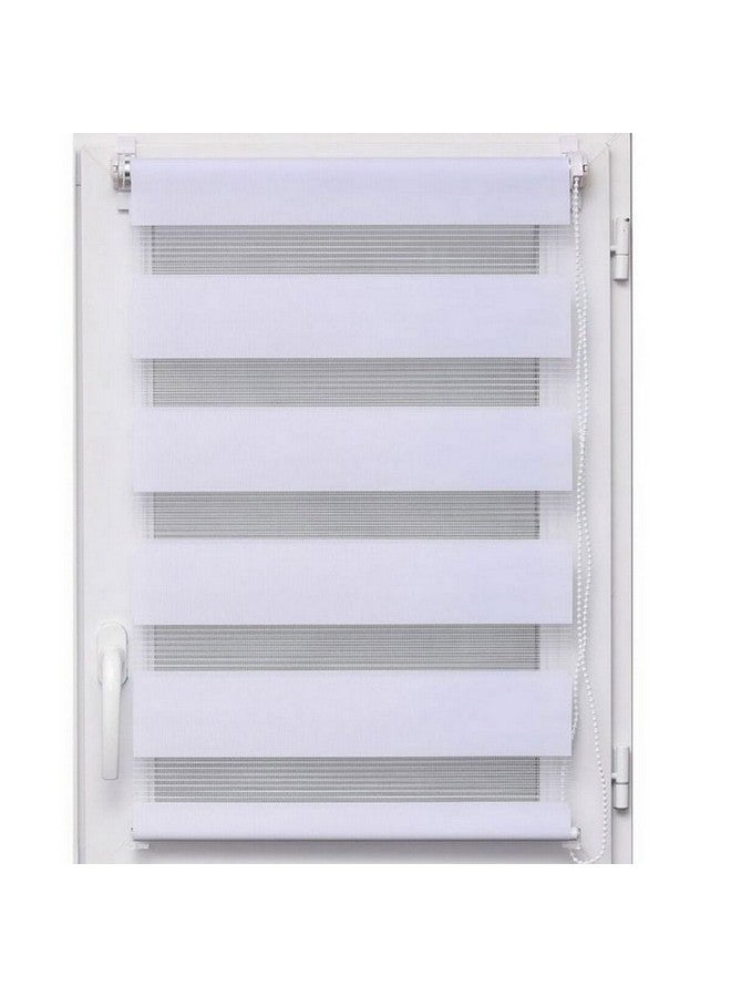 LUANCE Zebra Day-Night Roller Blinds White 150 x 180 cm 350215018001 - Image 1