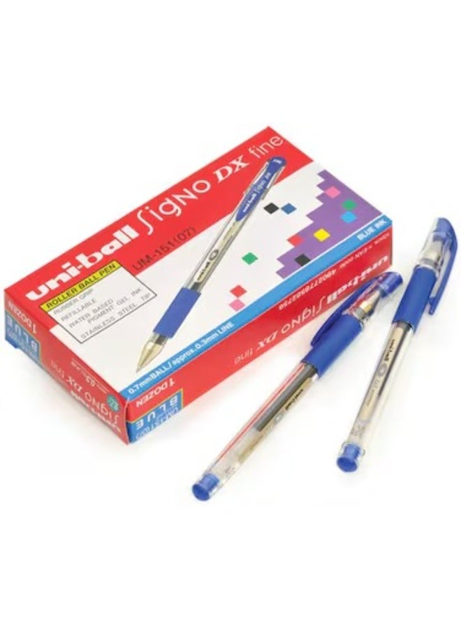 Uniball قلم رولر uni-ball Signo Dx - 0.7 مم، أزرق - Image 1