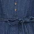 Yumi Button Cotton Denim Jumpsuit