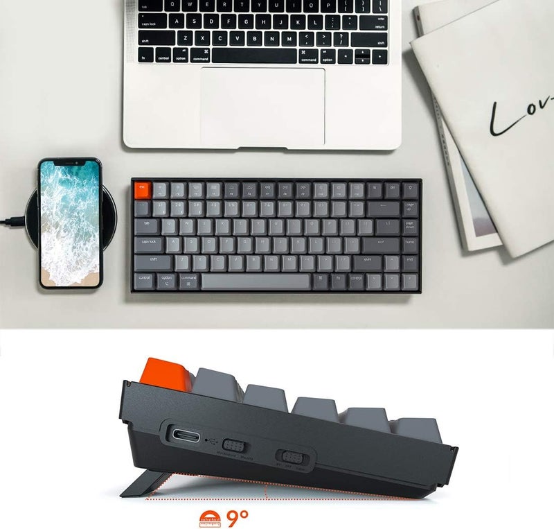 Keychron K2 75% Layout Bluetooth Mechanical Keyboard K Pro Red Switch/White LED Backlit/Anti Ghosting/N-Key Rollover/84 Key USB C Wired Computer Keyboard for Mac Windows-Version 2 - Image 3