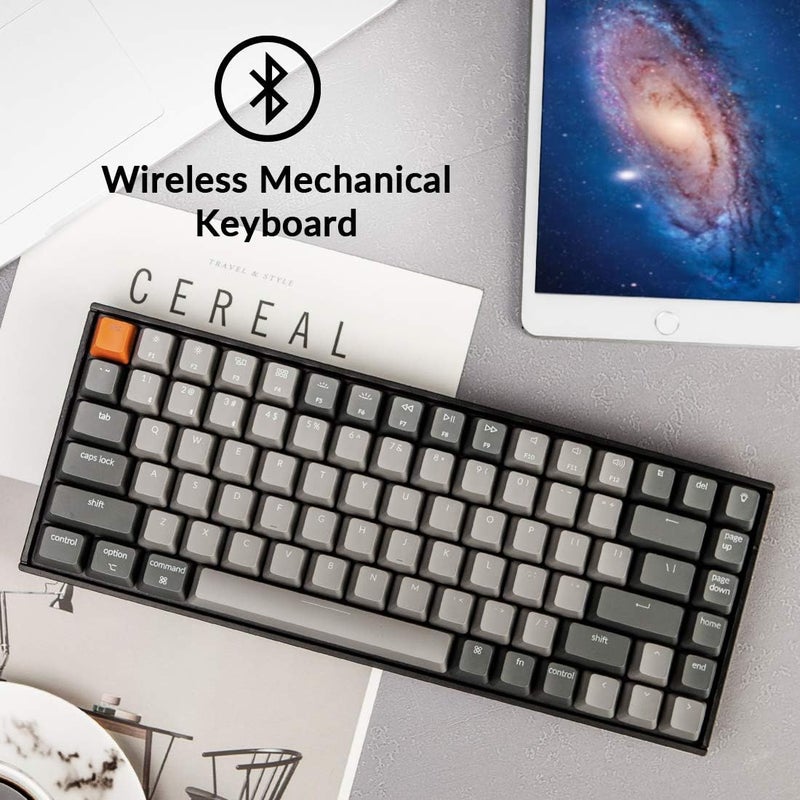 Keychron K2 75% Layout Bluetooth Mechanical Keyboard K Pro Red Switch/White LED Backlit/Anti Ghosting/N-Key Rollover/84 Key USB C Wired Computer Keyboard for Mac Windows-Version 2 - Image 4