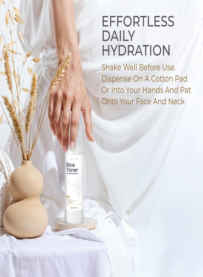 VALITIC Rice Toner - 75 Rice Extract Milky Toner for Face with Niacinamide, Heartleaf, Witch Hazel and Chamomile Essence - Facial Glass Skin Hydrating Skin Care - 200 ml, 6.76 fl oz - Image 5