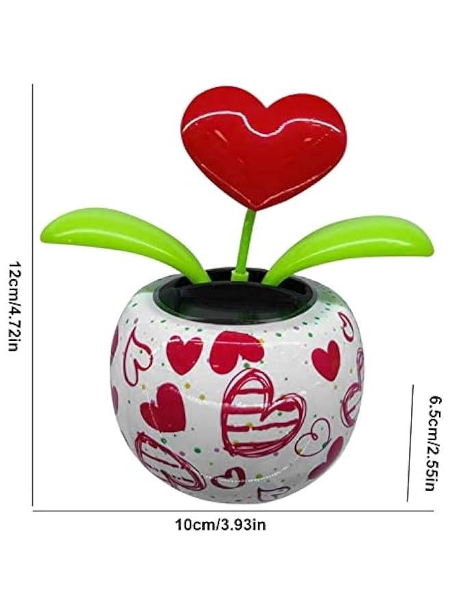 Solar Dance Flower,Innovative Solar Flower Exquisite Design Dancing Decoration Toys,Solar Powered Dancing Flowers Shaking Head Car Ornaments for Car Decor 's Day - Image 2