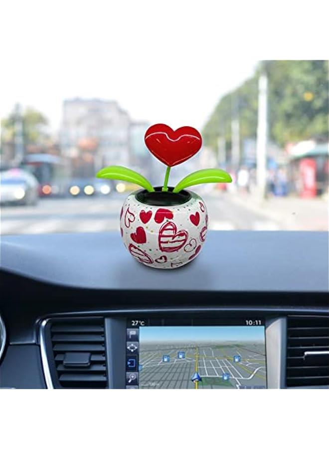 Solar Dance Flower,Innovative Solar Flower Exquisite Design Dancing Decoration Toys,Solar Powered Dancing Flowers Shaking Head Car Ornaments for Car Decor 's Day - Image 3