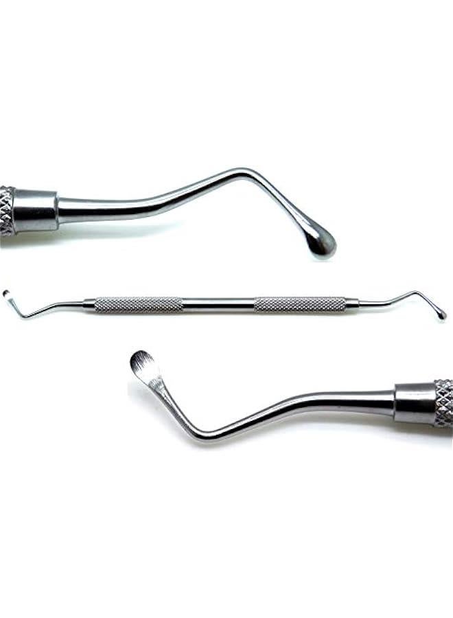 Arabest Dental Lucas Surgical Bone Curette 88 Double Ended Spoons 4mm Stainless Steel Instruments  - Image 1
