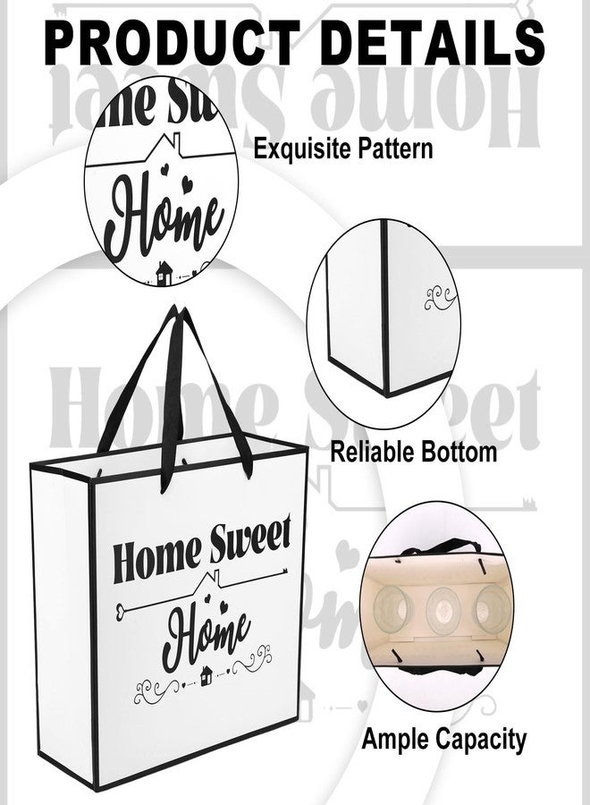 Fukaisu Housewarming Gift Bag Set, Home Sweet Home Gift Wrap Bag with Tissue Paper Greeting Card & Envelope for New Homes Owners Buyer Congrats Congratulations Presents House Warming Party Favors Supplies - Image 3
