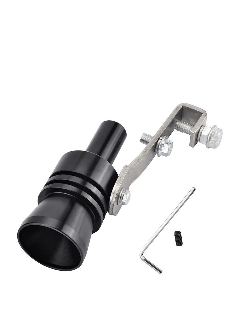 KASTWAVE Aluminum Alloy Universal Turbo Whistle,  Car Tail Whistle, Turbo Sound Exhaust Muffler Pipe Whistle Car Roar Maker, Car Blow off valve Tip Simulator Whistler (Black) - Image 1