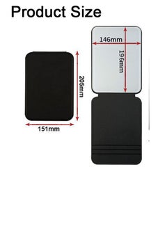 GBQ 15×20CM PU Shell Tempered Glass Desktop Small Whiteboard Folding Portable Desktop Office Message Board Erasable Noteboard  - Image 2