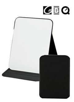 GBQ 15×20CM PU Shell Tempered Glass Desktop Small Whiteboard Folding Portable Desktop Office Message Board Erasable Noteboard  - Image 1