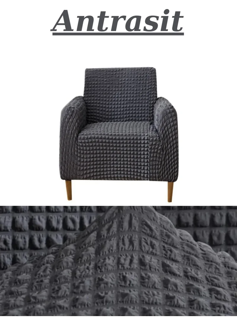 Heytgah Single Seat Cover Without Skirt, Elastic, Flexible, Washable Armchair, Sofa, Sofa Bed Cover/Cover.