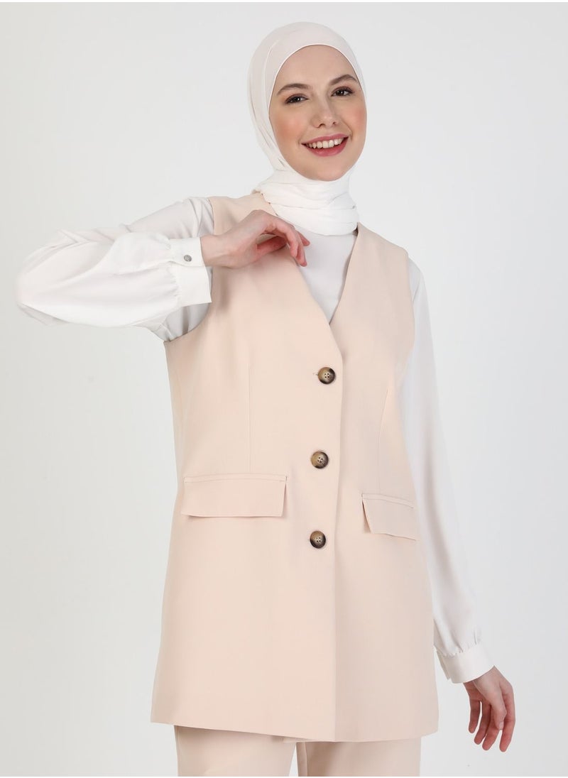Refka by modanisa - Pocket Detail Vest - Image 1