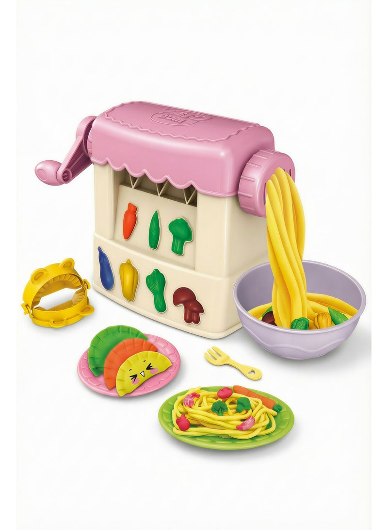 Creative Clay Cuisine Chef Kit - Imagination Pasta Maker Toy for Kids Ages 3+ - Premium Safe Clay Experience - Image 1