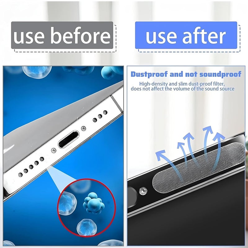 LastN لاصق شبكة حماية مكبر الصوت المحمول LastN ضد الغبار لأجهزة أندرويد، والأجهزة اللوحية والهواتف الذكية + 10 لاصقات لاصقة مضادة للغبار، مع ماص للغبار مجاني - Image 2