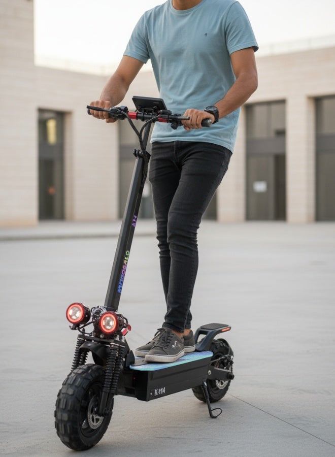 NIYAZI Electric Scooter for Adults 48V with 11-Inch Tubeless Tires, Foldable Design, Giant Frame, and Digital Display - Image 3