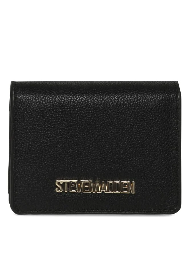 Steve Madden  Bizzi Card Holder Black & Gold Women's Handbag for Women | Best Price UAE