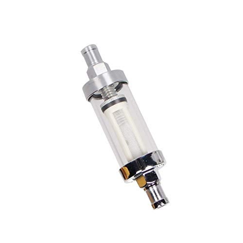 CarBole Universal Fuel Pump Filter, CarBole 9748 Universal 3/8" Inlet/Outlet Fuel Filter Clear View - Glass - Image 3
