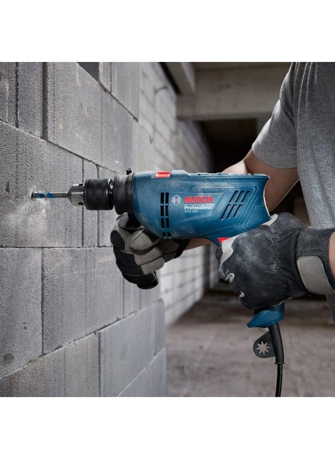 BOSCH GSB 600 Professional Impact Drill 13mm with 06011A03LB 98 Pcs Drill Bit Set  - Image 5
