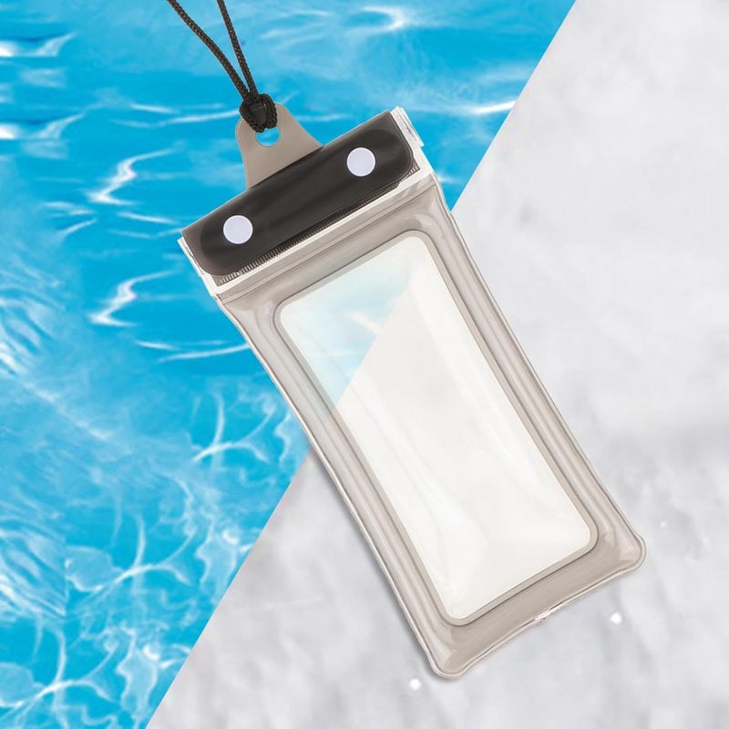 Waterproof Phone Pouch, Dry Bag, Touch Screen Phone Holder with Lanyard, Waterproof Phone Case for Pool Snorkeling Beach, Black - Image 5
