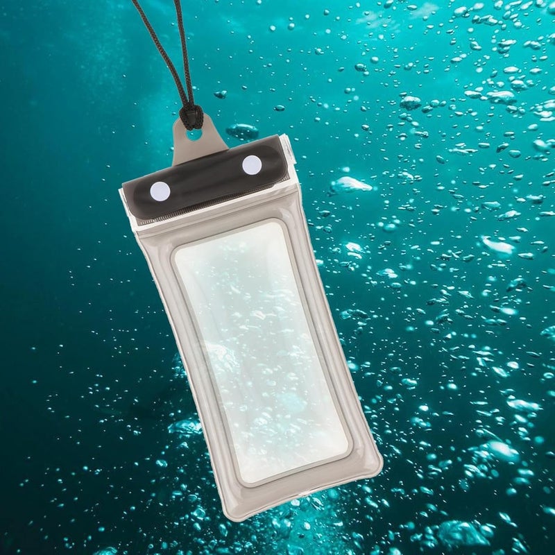 Waterproof Phone Pouch, Dry Bag, Touch Screen Phone Holder with Lanyard, Waterproof Phone Case for Pool Snorkeling Beach, Black - Image 4