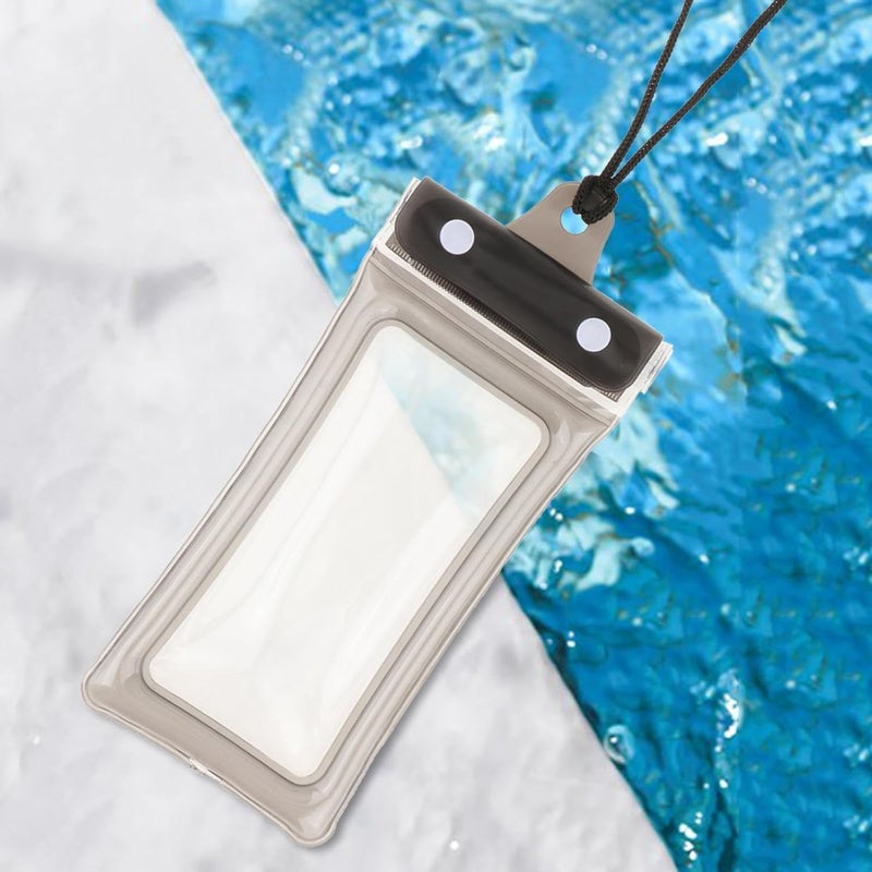 Waterproof Phone Pouch, Dry Bag, Touch Screen Phone Holder with Lanyard, Waterproof Phone Case for Pool Snorkeling Beach, Black - Image 3