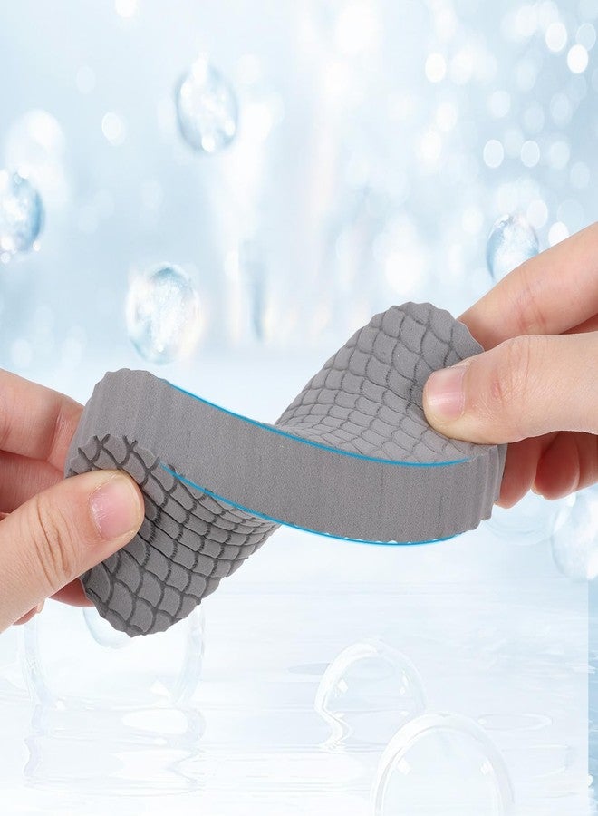 ElevateTech Exfoliating Bath Sponge, 4 Pcs Soft Exfoliating Bath Sponges for All Skin Types Gentle Skin Friendly and Reusable Body Scrubber Dead Skins Remover for Adults Men Women - Image 5