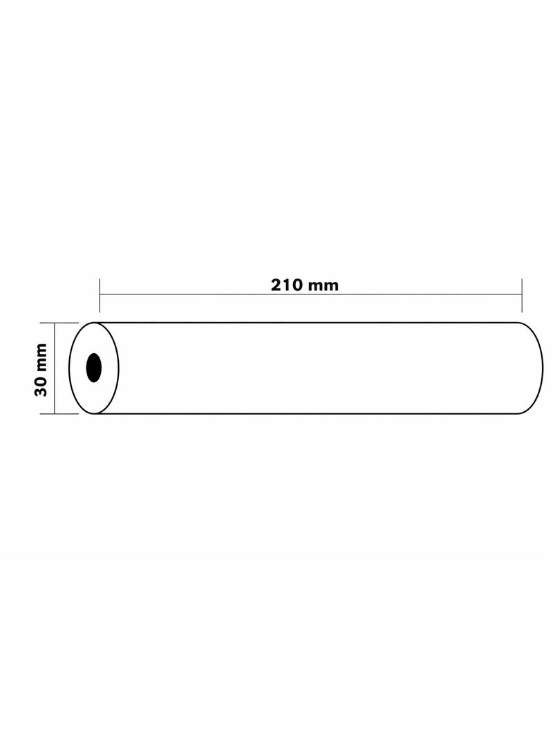 لفة فاكس حرارية | 210 مم × 30 م | نواة صغيرة بعرض A4 | عبوة واحدة - Image 2