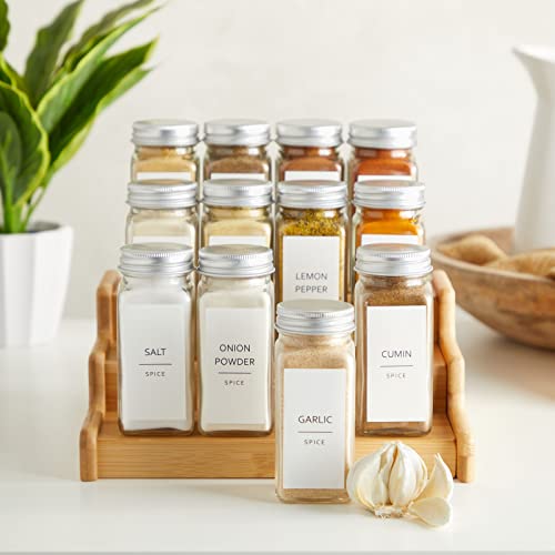 Talented Kitchen Spice Jar Labels - Minimalist Waterproof Kitchen Organization - Preprinted Spice Labels - Kitchen Pantry Organization Stickers - 140 Pack, 2.75 x 1.25 in, Black on White - Image 3