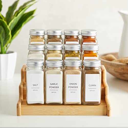 Talented Kitchen Spice Jar Labels - Minimalist Waterproof Kitchen Organization - Preprinted Spice Labels - Kitchen Pantry Organization Stickers - 140 Pack, 2.75 x 1.25 in, Black on White - Image 4